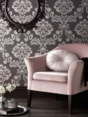 Aurora Wallpaper In Black And Grey From The Midas Collection By Graham & Brown