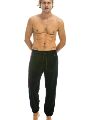 Men's Classic Velvet Sweatpants - Black