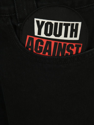 Raf Simons Patch Detail Denim Shorts