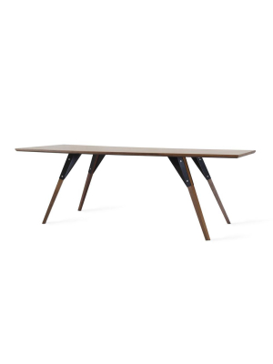 Clarke Thin Rectangle Coffee Table - Walnut