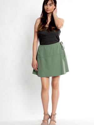 Wrap Skirt - Myrtle Green