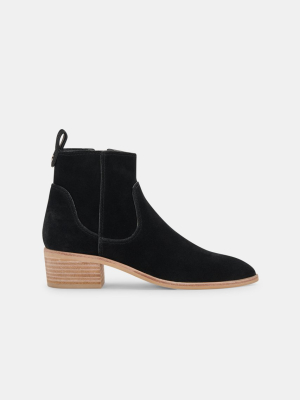 Able Booties Black Suede