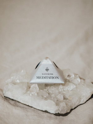 Meditation Bath Bomb - Silver/white