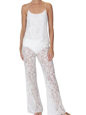 French Lace Flare Pants