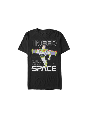 Men's Toy Story Buzz Lightyear Need Space T-shirt