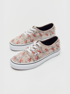 Vans Authentic Glen Plaid Floral Sneaker