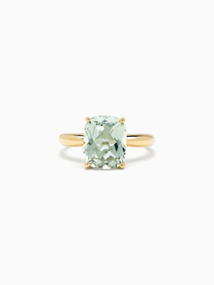 Effy 14k Yellow Gold Green Amethyst Ring, 3.95 Tcw