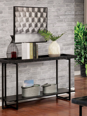 Franda Tray Top Sofa Table Black - Mibasics