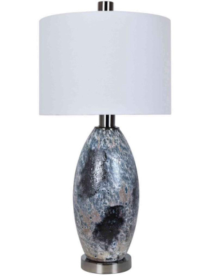 Logan Table Lamp, Black & White