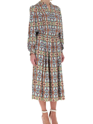 Tory Burch Abstract Printed Shirt Dress