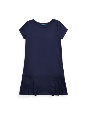 Pleated-skirt Tee Dress