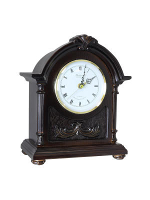 Bedford Clock Collection Wood Mantel Clock With Chimes