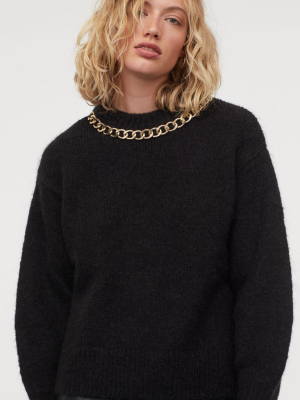 Chain-detail Sweater