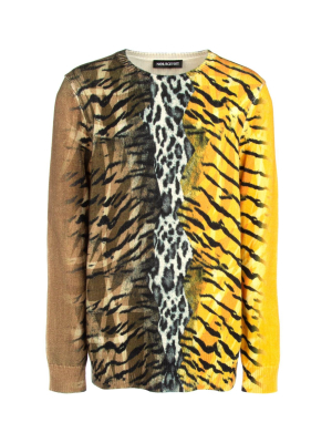 Neil Barrett Mixed Animalier Print Jumper