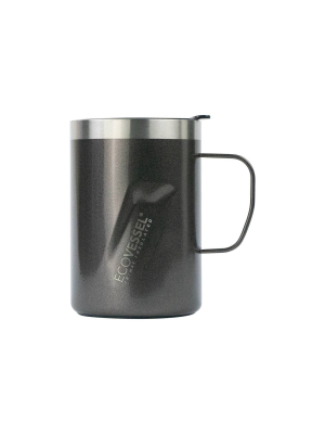 Ecovessel 12oz Transit Insulated Stainless Steel Coffee And Camping Mug - Gray