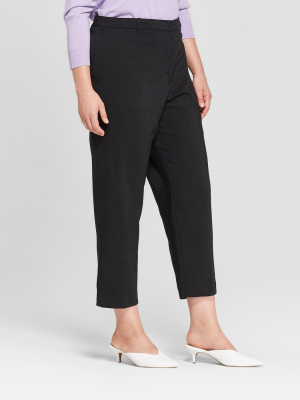 Women's Plus Size Straight Leg Cropped Trousers - Prologue™