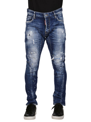 Dsquared2 Distressed Mid-waisted Jeans