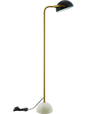 Carson Bronze And White Marble Floor Lamp Bronze/white