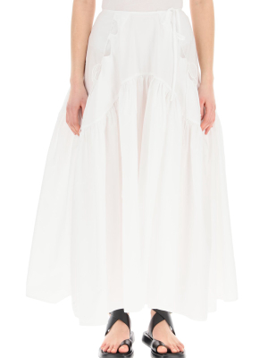 Cecilie Bahnsen Lilly Tie-waist Midi Skirt