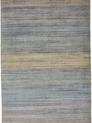 Feizy Milan Ombre Striped Rug - Available In 7 Sizes - Sky Blue & Lilac & Tan