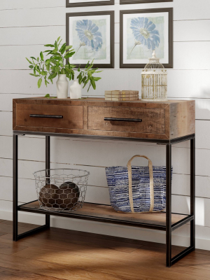 Morris Console Table Brown - Finch