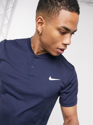 Nike Court Dri Fit Tennis Polo Shirt In Navy