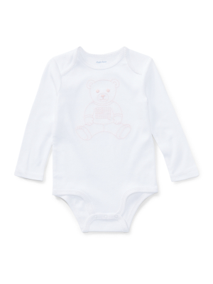 Embroidered Polo Bear Bodysuit