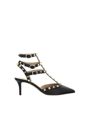 Valentino Garavani Rockstud Ankle-strap Pumps