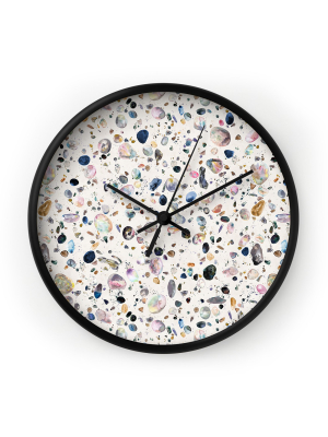 Ninola Design Mineral Terrazzo Wall Clock - Deny Designs