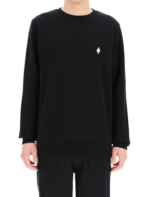 Marcelo Burlon County Of Milan Cross Embroidered Sweatshirt