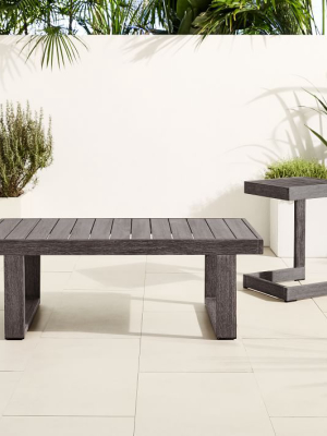 Portside Outdoor Coffee Table & C-shaped Side Table Set