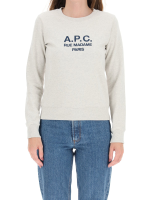 A.p.c. Tina Logo Embroidered Sweatshirt