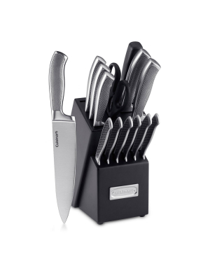 Cuisinart Graphix 15pc Stainless Steel Cutlery Block Set - C77ss-15p