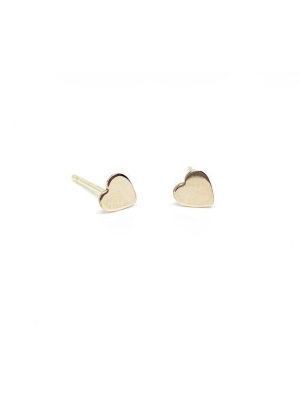 Selah Vie Heart Stud Earrings