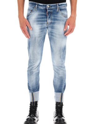 Dsquared2 Faded Effect Cropped Jeans