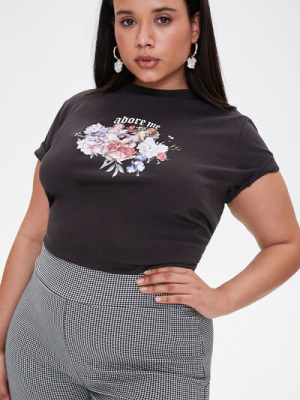 Plus Size Adore Me Graphic Tee