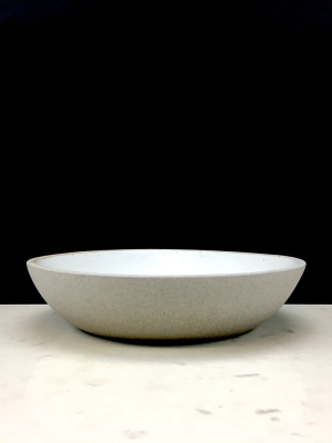 Stillness Bowl | 8.5" X 2" | Greystone/snow White