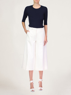 Theo Cropped Wide Leg Pant