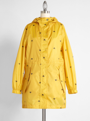 Raindrops Keep Pollen On My Head Rain Jacket