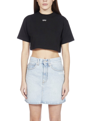 Off-white Logo Cropped T-shirt