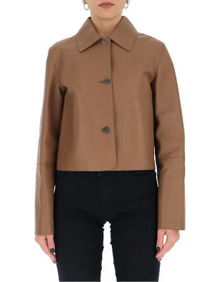 Loewe Button-up Leather Jacket