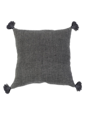 Pom Pom At Home Montauk Tassel Pillow - Charcoal