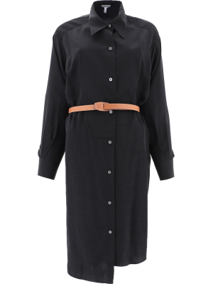 Loewe Anagram Jacquard Shirt Dress