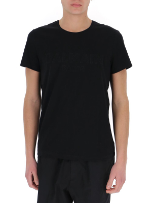 Balmain Logo Embossed T-shirt