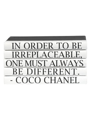 Candelabra Home Books - Quotation Series: Coco Chanel / "different"