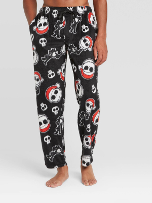 Men's The Nightmare Before Christmas Minky Pajama Pants - Black