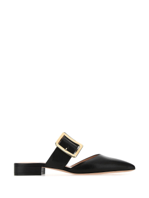 Bally Jemina Buckled Flat Mules