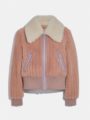 Corduroy Shearling Blouson