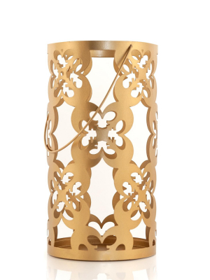 Seven20 Star Wars Gold Stamped Lantern | Rebel Symbol Clusters | 11.5 Inches Tall