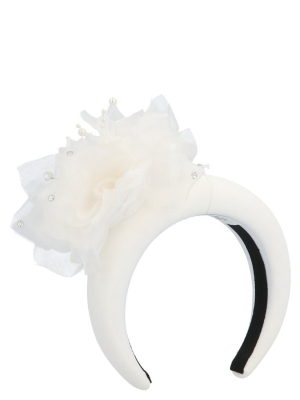 Mm6 Maison Margiela Floral Embellished Headband